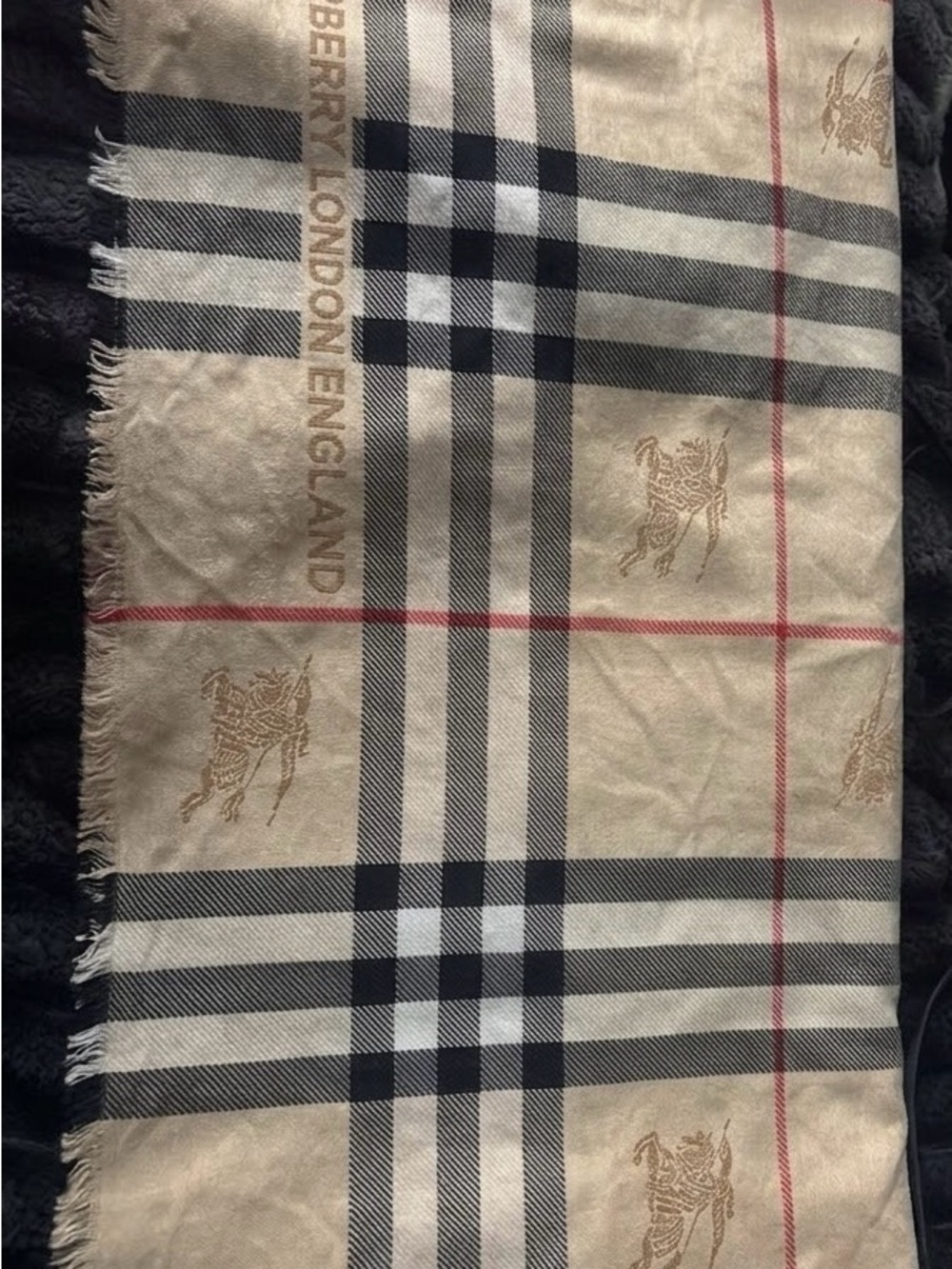 Burberry Vintage Check Jacquard Shawl EKD